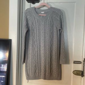 Garage grey knit sweater dress size M